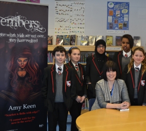 Me with pupils at Lawnswood School for World Book Day